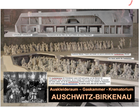 Auschwitz Birkenau Auskleideraum Gaskammer Krematorium (Modell)